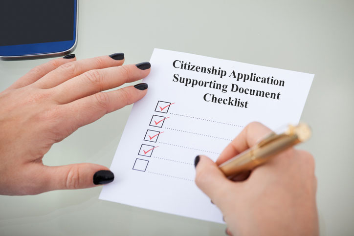 Citizenship Application Supporting Document Checklist