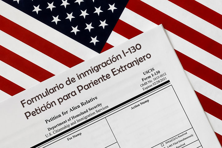 Formulario de inmigración I 130 Petición para Pariente Extranjero